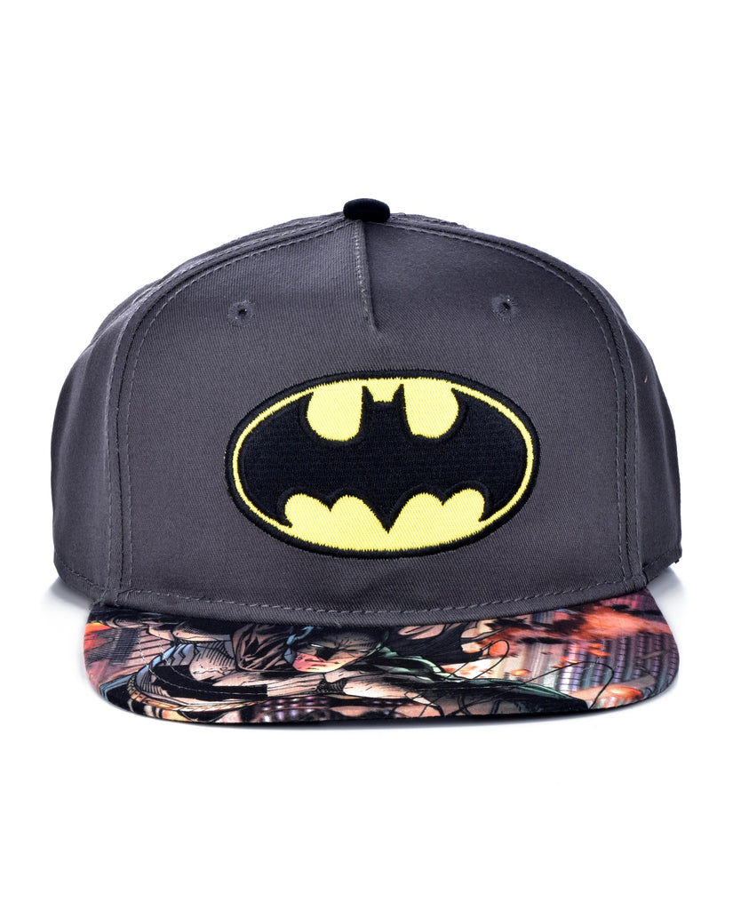 BATMAN SUBLIMATION SNAPBACK CAP GRAY/BLACK