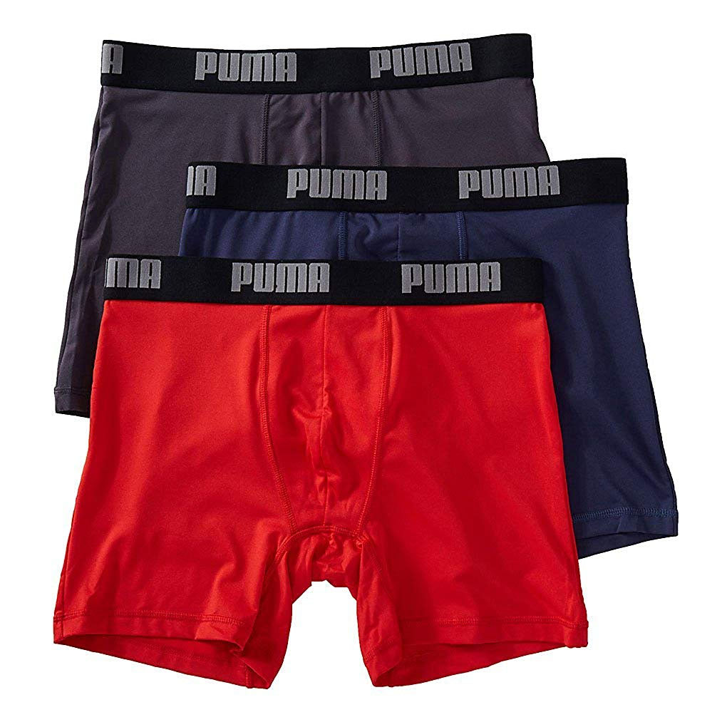 PUMA MEN'S 3 PACK TECH BOXER BRIEF